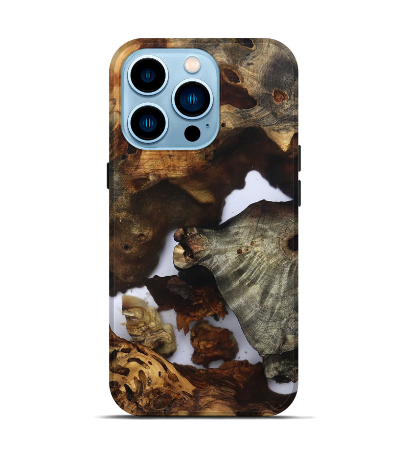 iPhone 14 Pro Wood Live Edge Phone Case - Ensley (Clear, 832675)