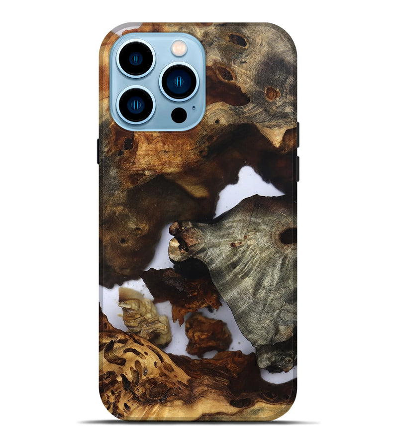 iPhone 14 Pro Max Wood Live Edge Phone Case - Ensley (Clear, 832675)