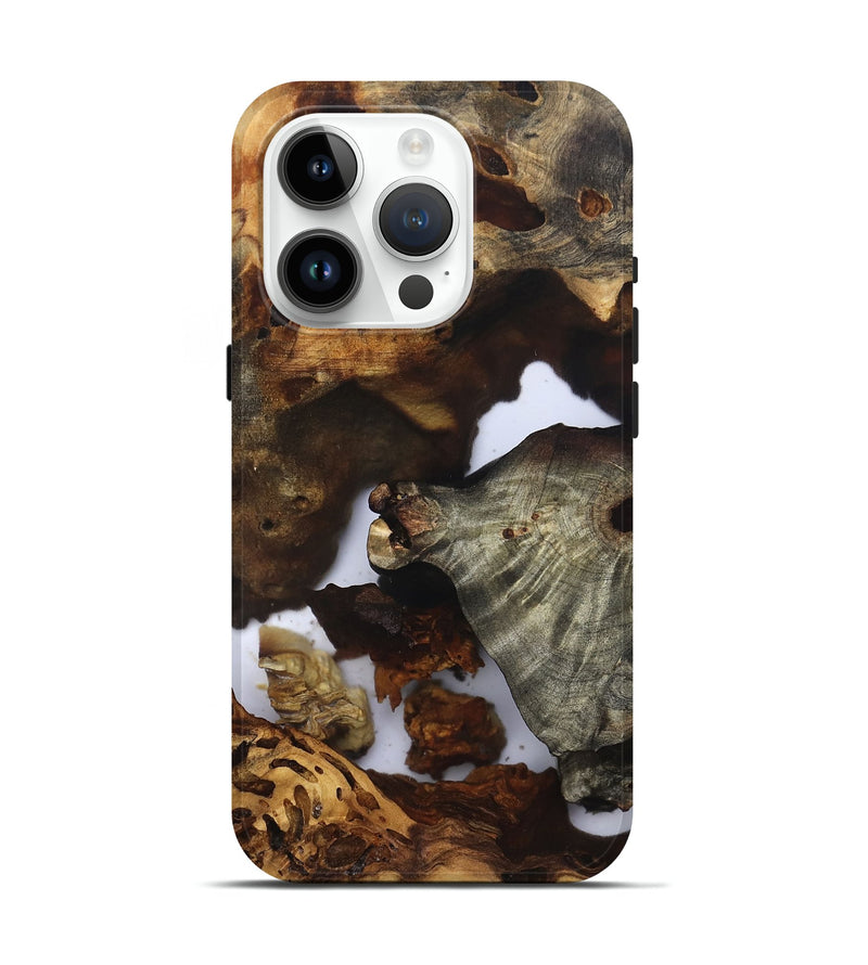 iPhone 15 Pro Wood Live Edge Phone Case - Ensley (Clear, 832675)