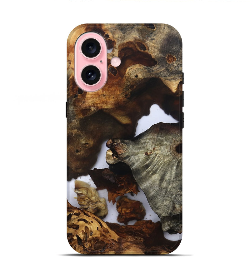 iPhone 16 Wood Live Edge Phone Case - Ensley (Clear, 832675)