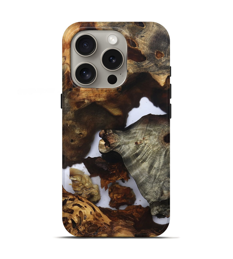 iPhone 16 Pro Wood Live Edge Phone Case - Ensley (Clear, 832675)