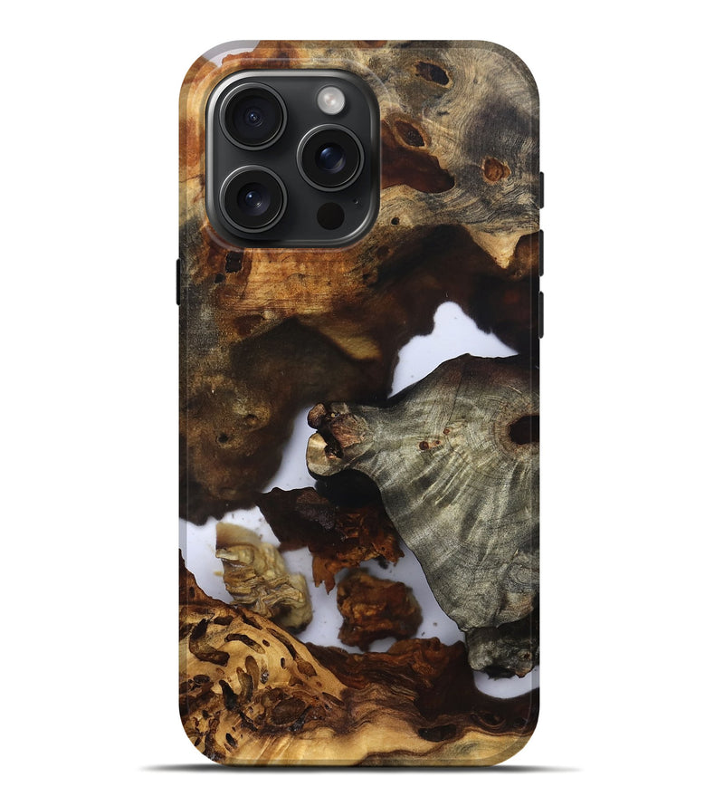 iPhone 16 Pro Max Wood Live Edge Phone Case - Ensley (Clear, 832675)