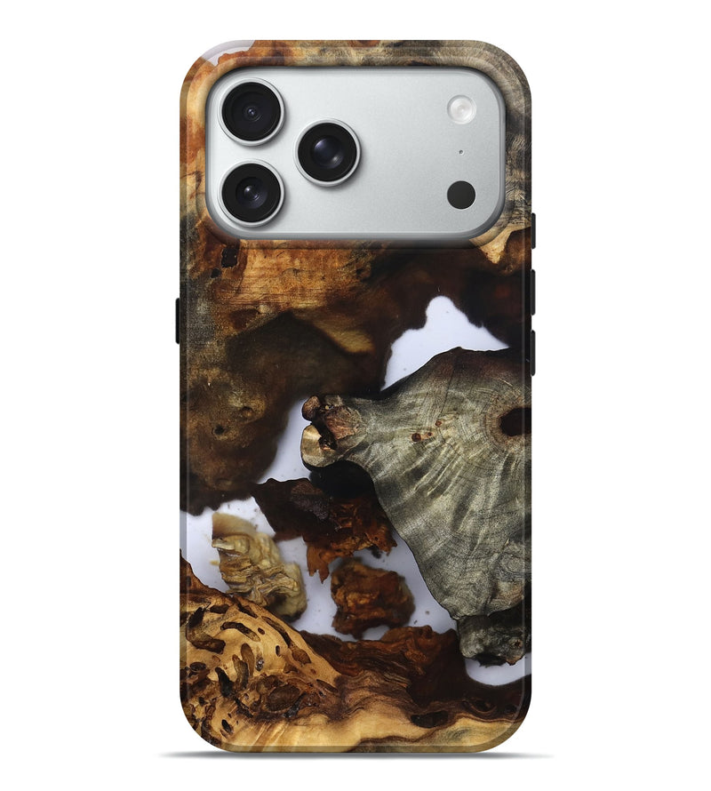 iPhone 18 Pro Max Wood Live Edge Phone Case - Ensley (Clear, 832675)