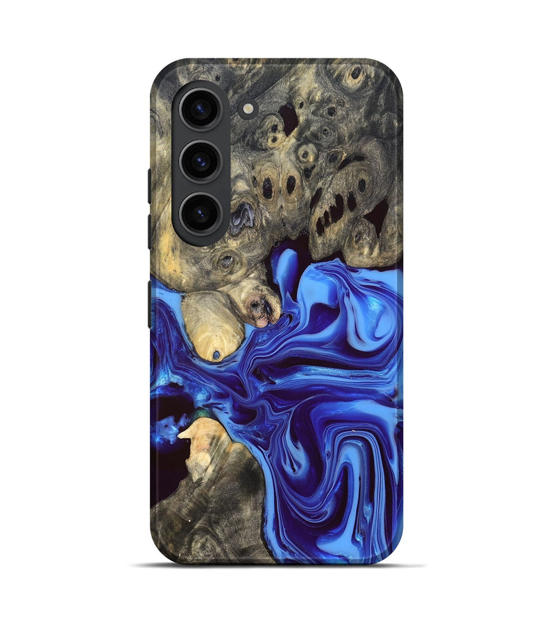 Galaxy S23 Wood Live Edge Phone Case - Noreen (Blue, 832676)