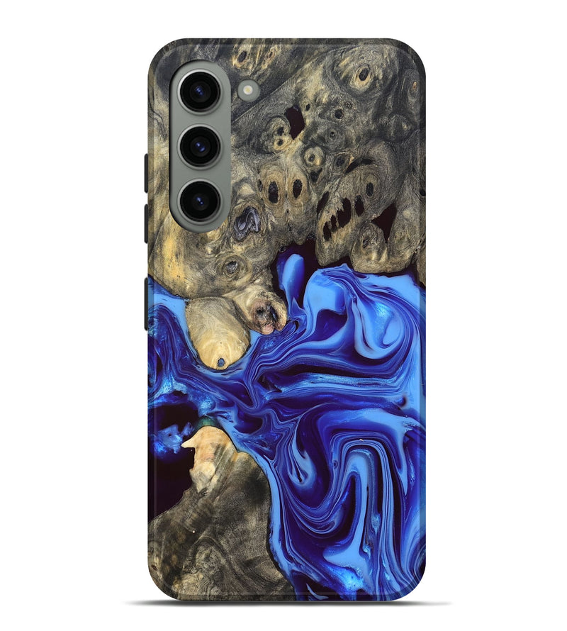 Galaxy S23 Plus Wood Live Edge Phone Case - Noreen (Blue, 832676)