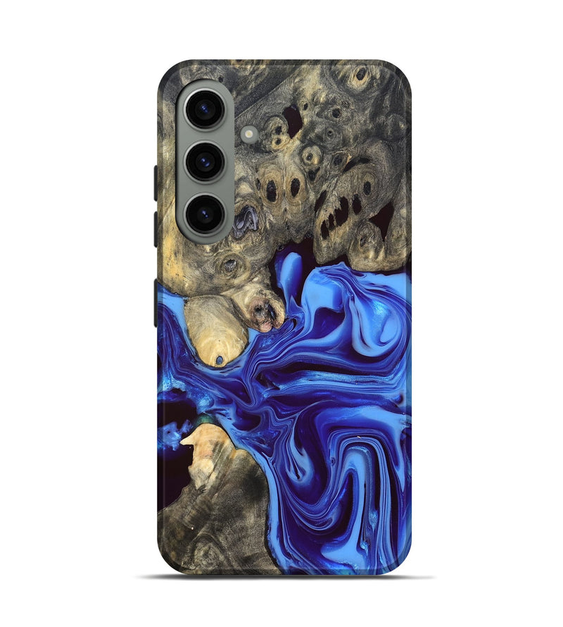 Galaxy S24 Wood Live Edge Phone Case - Noreen (Blue, 832676)