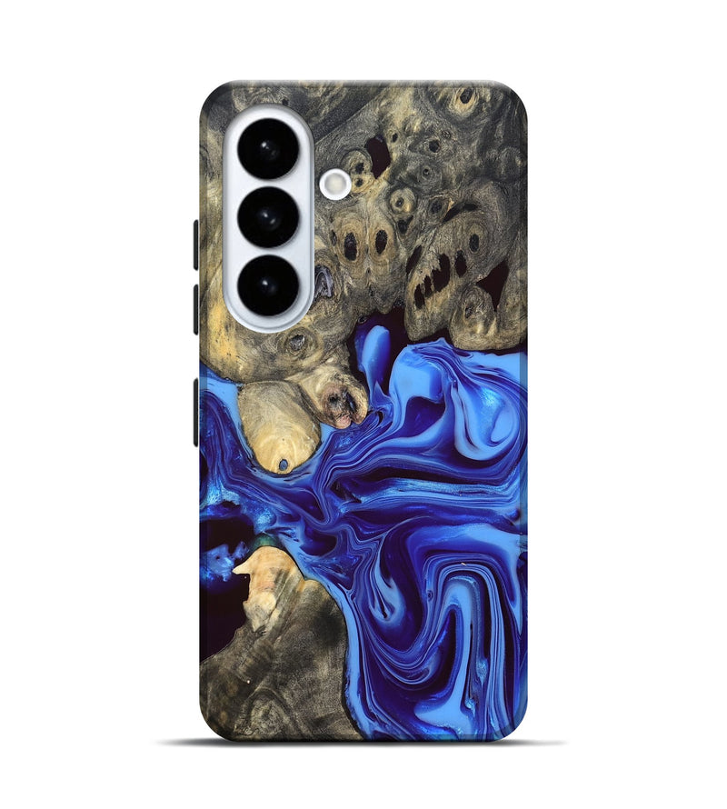 Galaxy S26 Wood Live Edge Phone Case - Noreen (Blue, 832676)