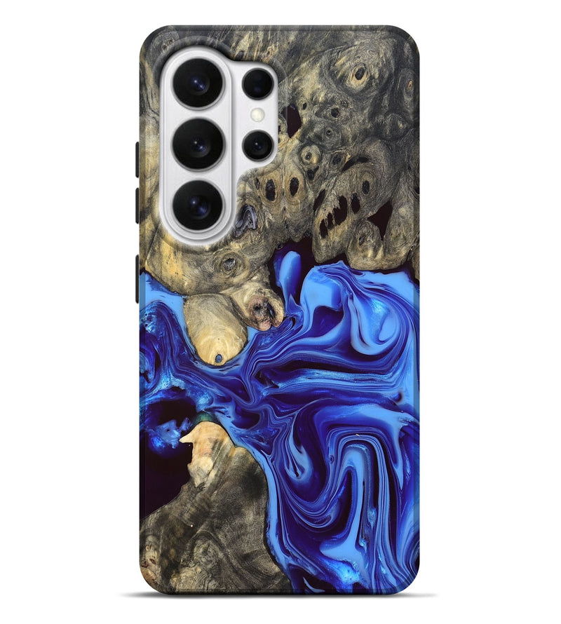 Galaxy S26 Ultra Wood Live Edge Phone Case - Noreen (Blue, 832676)