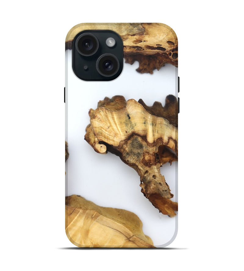 iPhone 15 Wood Live Edge Phone Case - Amiri (Clear, 832678)