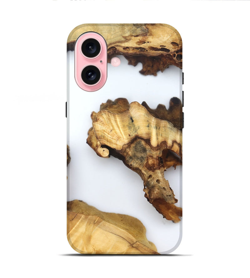 iPhone 16 Wood Live Edge Phone Case - Amiri (Clear, 832678)