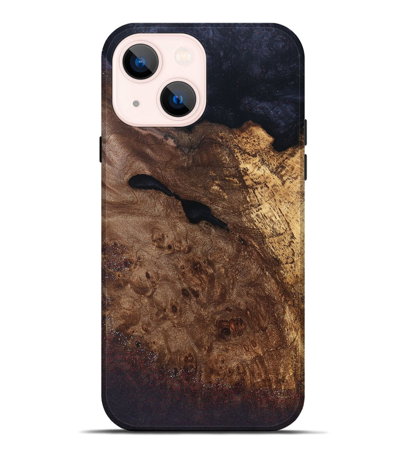iPhone 14 Plus Wood Live Edge Phone Case - Halle (Solid Wood, 832679)