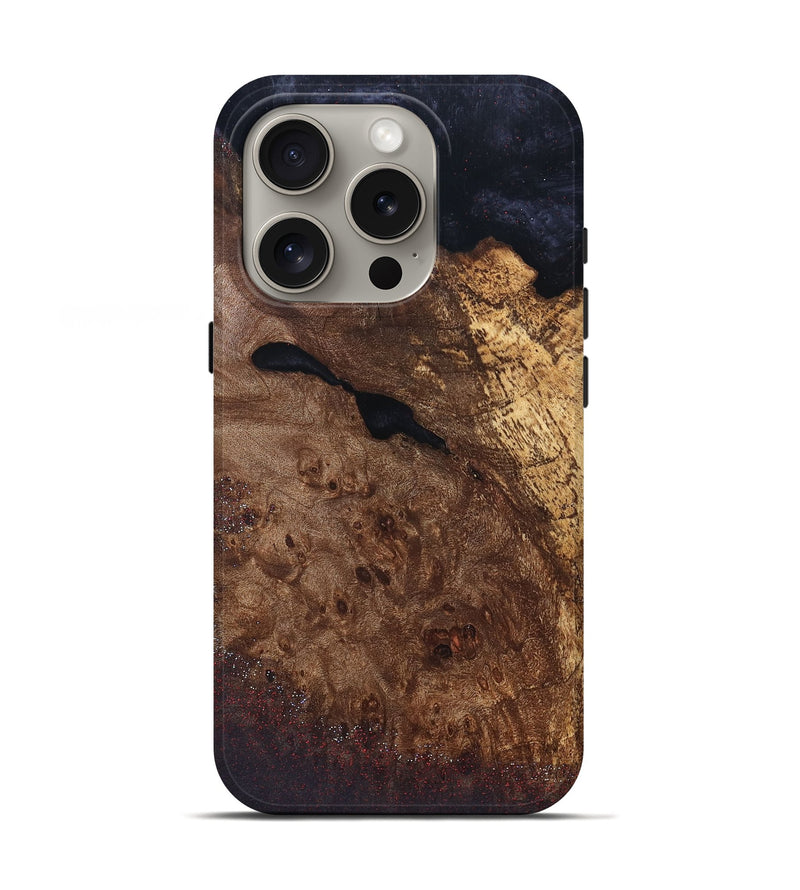 iPhone 16 Pro Wood Live Edge Phone Case - Halle (Solid Wood, 832679)