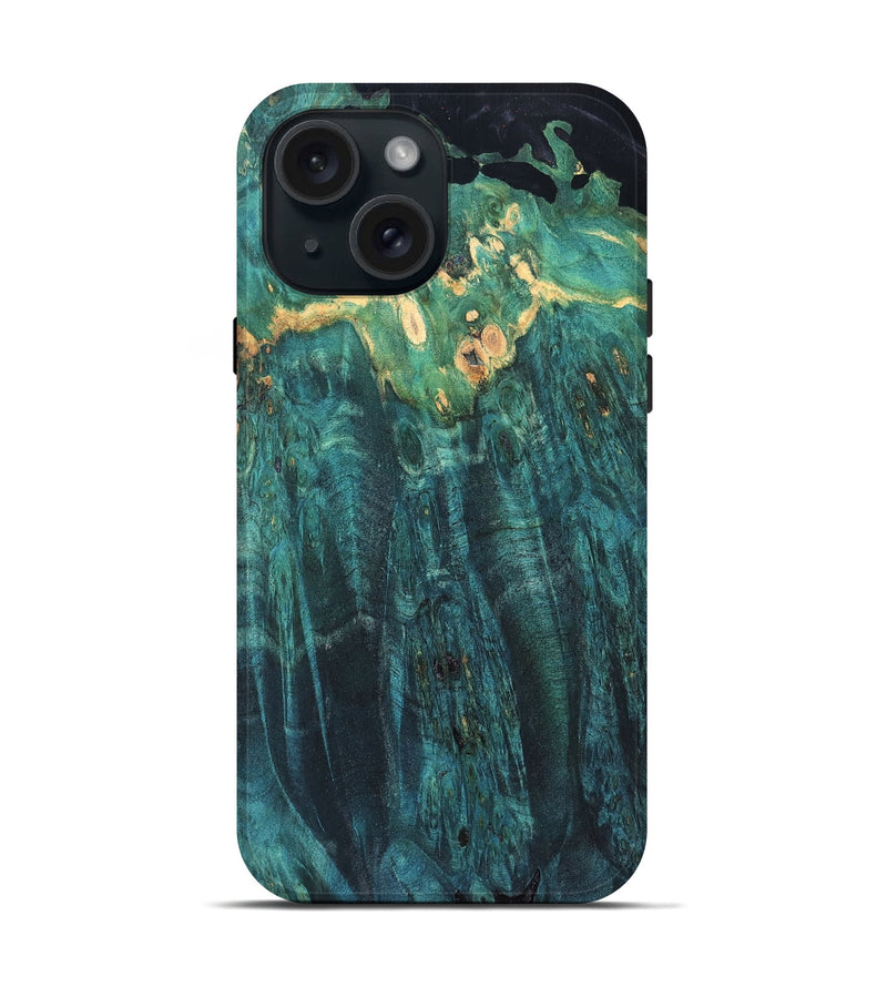 iPhone 15 Wood Live Edge Phone Case - Trace (Solid Wood, 832680)