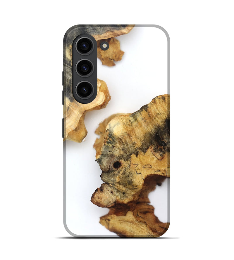 Galaxy S23 Wood Live Edge Phone Case - Lucian (Clear, 832681)