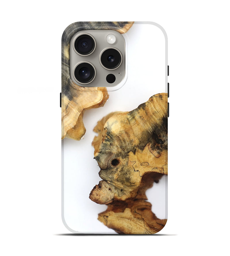 iPhone 16 Pro Wood Live Edge Phone Case - Lucian (Clear, 832681)