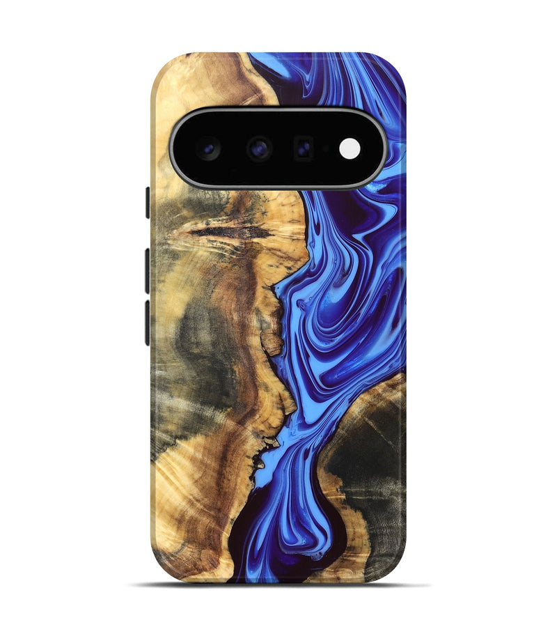 Pixel 11 Wood Live Edge Phone Case - Demario (Blue, 832682)