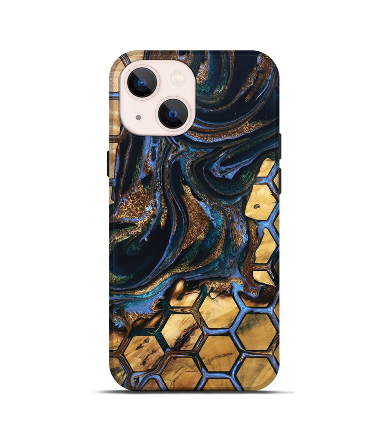 iPhone 13 mini Wood Live Edge Phone Case - Aryana (Pattern, 832683)