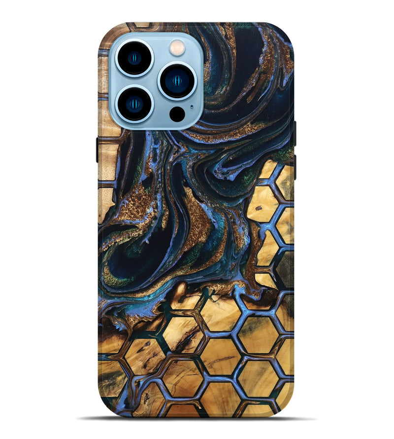 iPhone 14 Pro Max Wood Live Edge Phone Case - Aryana (Pattern, 832683)