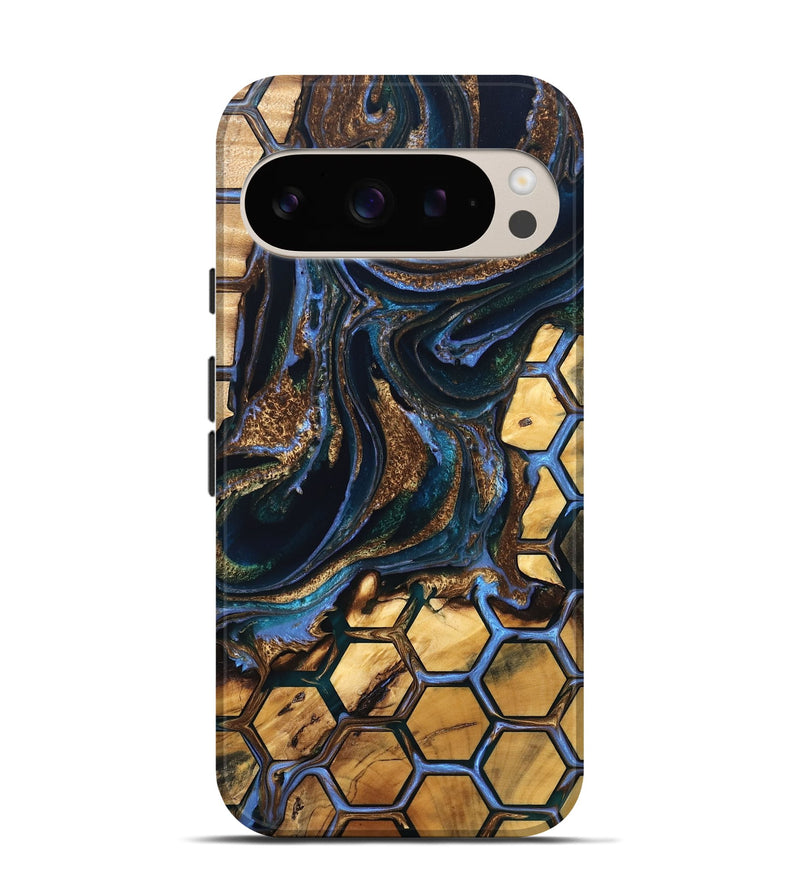 Pixel 9 Pro Wood Live Edge Phone Case - Aryana (Pattern, 832683)