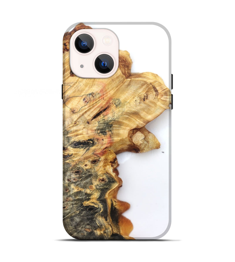 iPhone 13 Wood Live Edge Phone Case - Sheena (Clear, 832684)