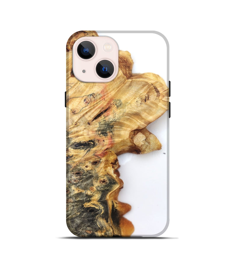 iPhone 13 mini Wood Live Edge Phone Case - Sheena (Clear, 832684)
