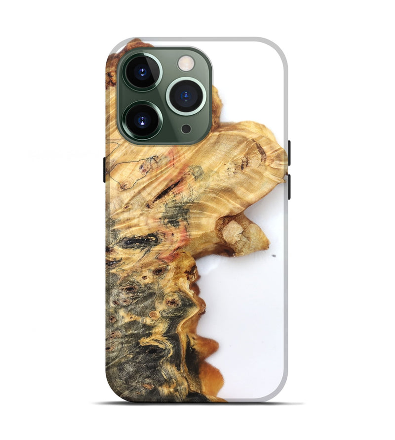 iPhone 13 Pro Wood Live Edge Phone Case - Sheena (Clear, 832684)
