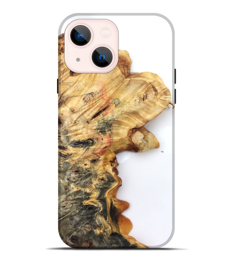 iPhone 14 Plus Wood Live Edge Phone Case - Sheena (Clear, 832684)