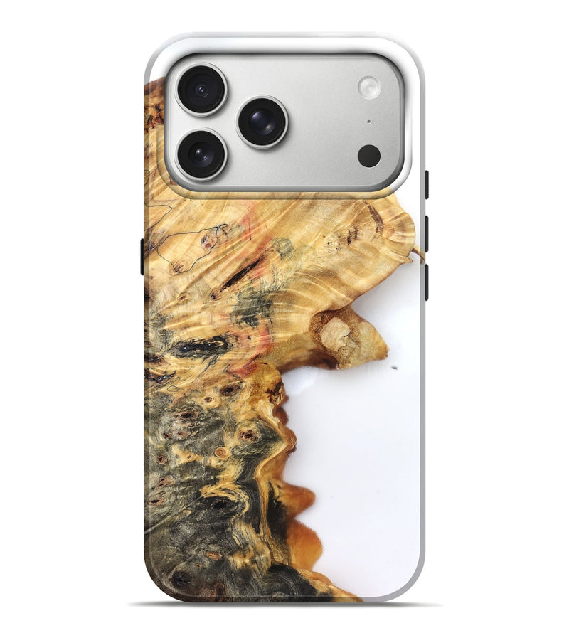 iPhone 17 Pro Max Wood Live Edge Phone Case - Sheena (Clear, 832684)
