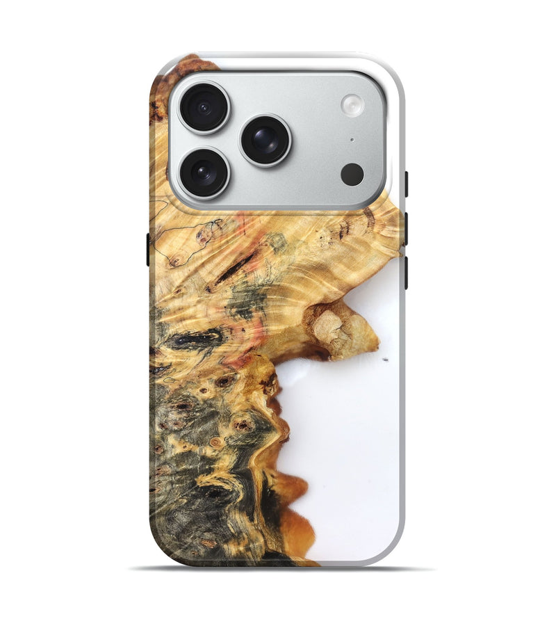 iPhone 18 Pro Wood Live Edge Phone Case - Sheena (Clear, 832684)