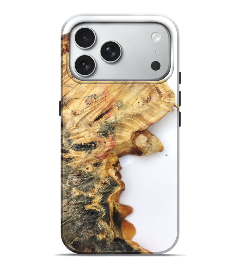 iPhone 18 Pro Max Wood Live Edge Phone Case - Sheena (Clear, 832684)