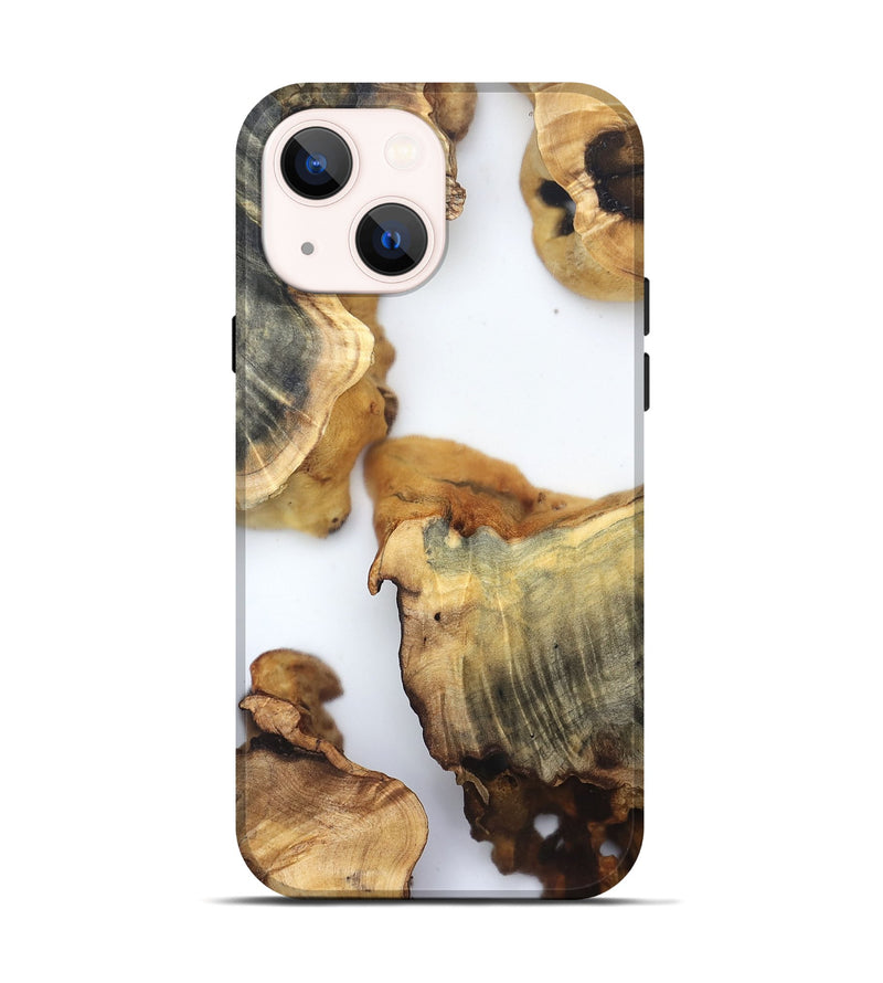 iPhone 14 Wood Live Edge Phone Case - Brianda (Clear, 832686)