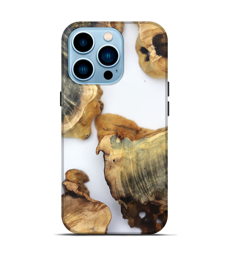 iPhone 14 Pro Wood Live Edge Phone Case - Brianda (Clear, 832686)