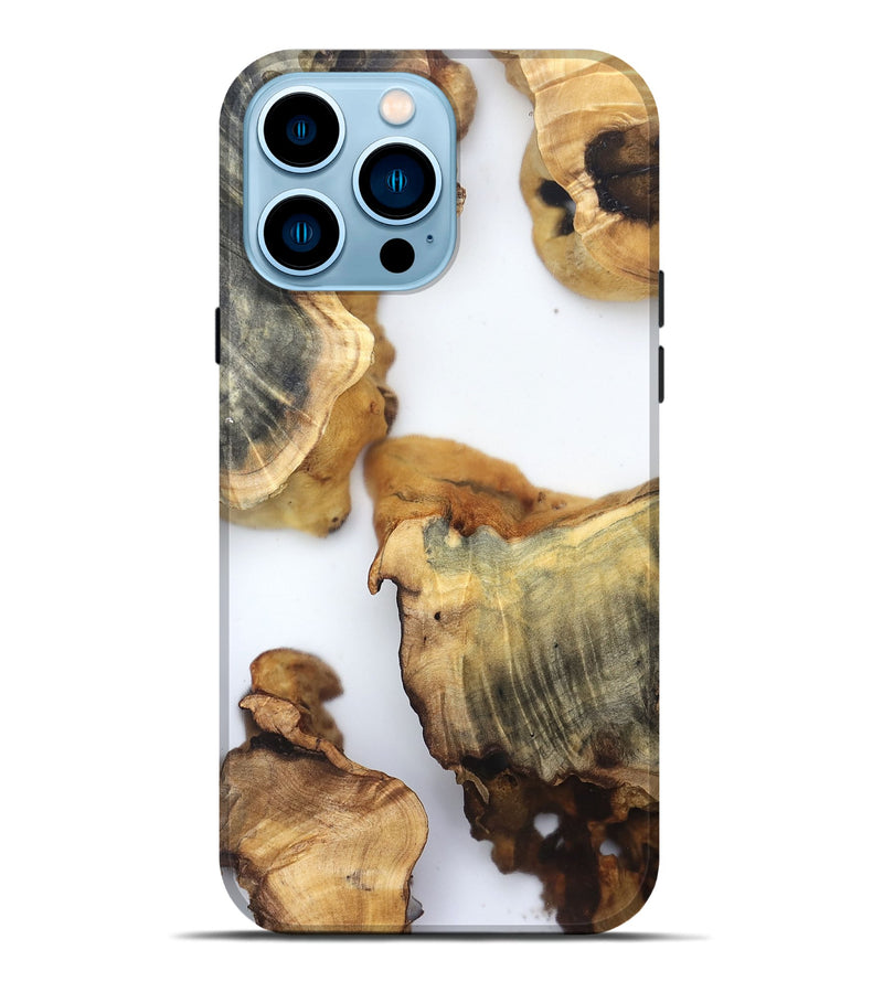 iPhone 14 Pro Max Wood Live Edge Phone Case - Brianda (Clear, 832686)