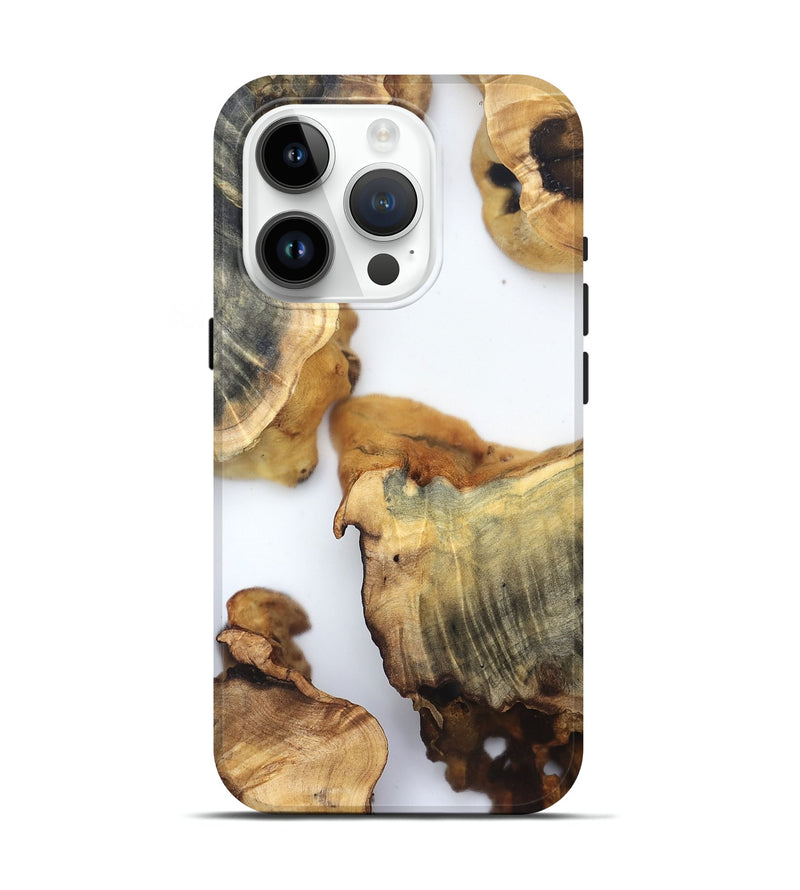iPhone 15 Pro Wood Live Edge Phone Case - Brianda (Clear, 832686)