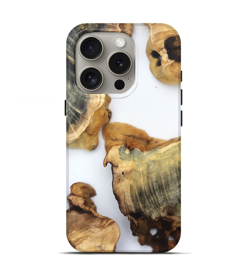 iPhone 16 Pro Wood Live Edge Phone Case - Brianda (Clear, 832686)