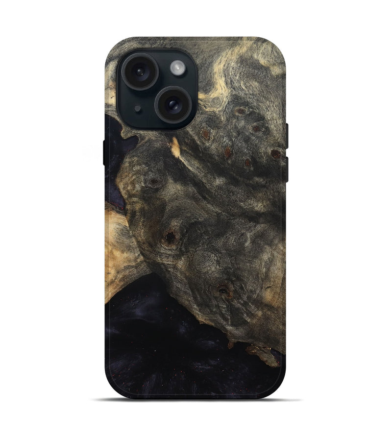 iPhone 15 Wood Live Edge Phone Case - Verne (Solid Wood, 832687)