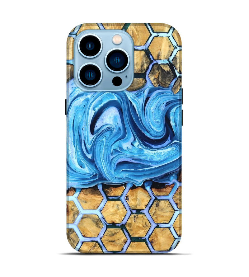 iPhone 14 Pro Wood Live Edge Phone Case - Docia (Pattern, 832688)