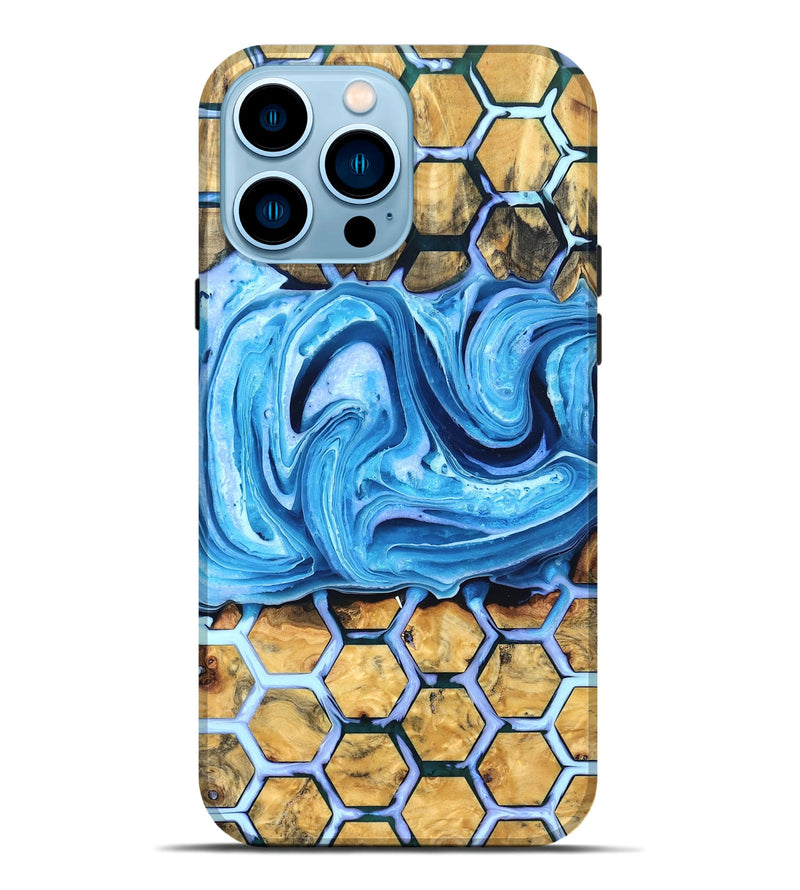 iPhone 14 Pro Max Wood Live Edge Phone Case - Docia (Pattern, 832688)
