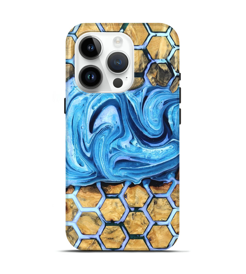 iPhone 15 Pro Wood Live Edge Phone Case - Docia (Pattern, 832688)