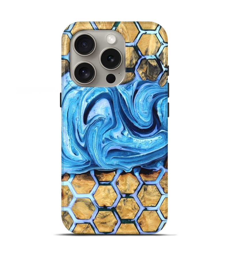 iPhone 16 Pro Wood Live Edge Phone Case - Docia (Pattern, 832688)