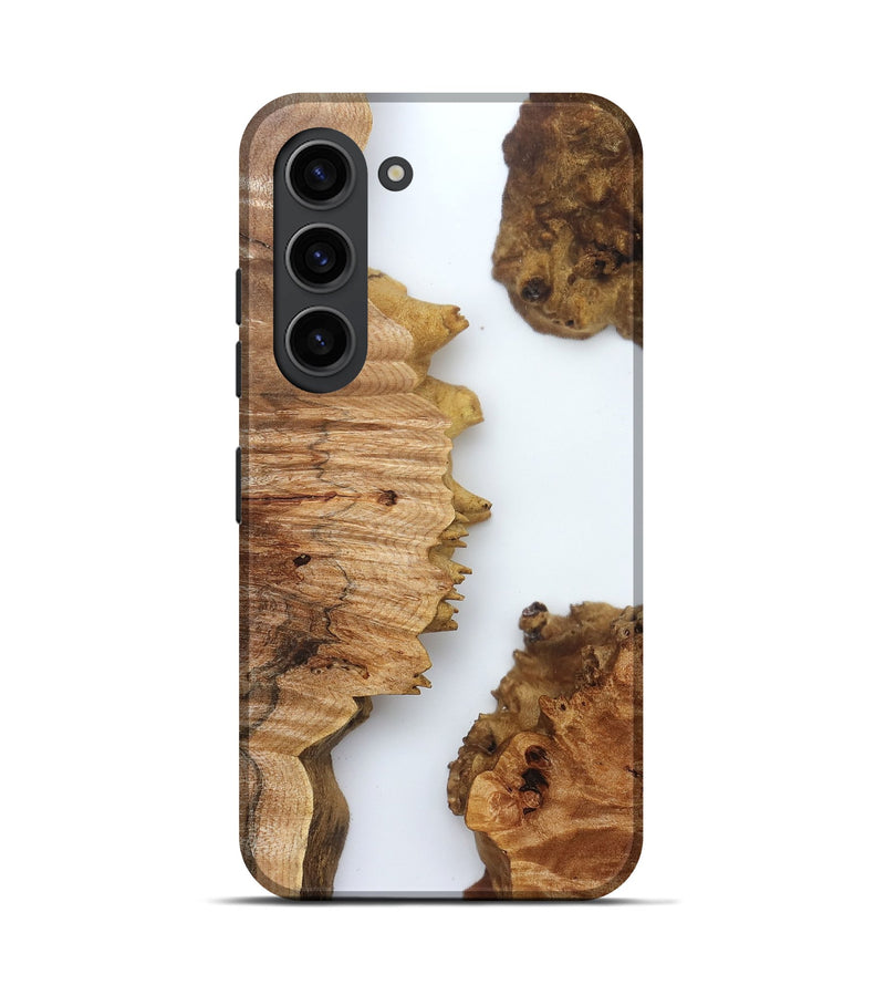 Galaxy S23 Wood Live Edge Phone Case - Lylah (Clear, 832689)