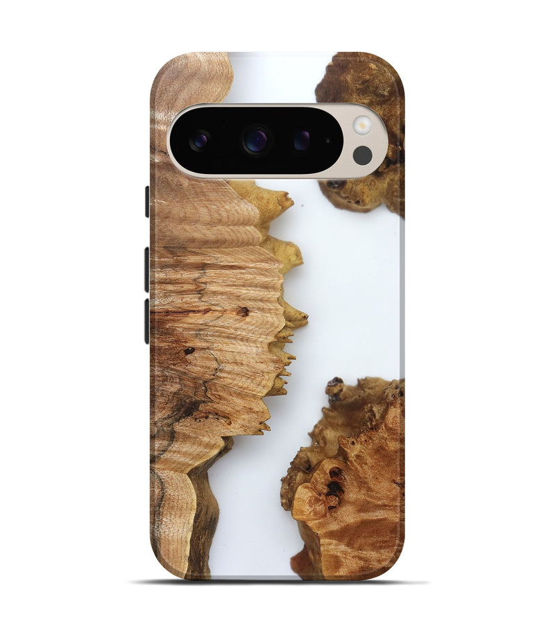 Pixel 9 Pro Wood Live Edge Phone Case - Lylah (Clear, 832689)