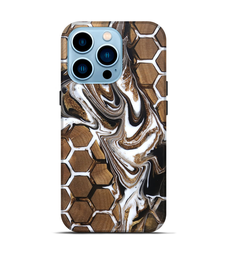 iPhone 14 Pro Wood Live Edge Phone Case - Jodi (Pattern, 832691)