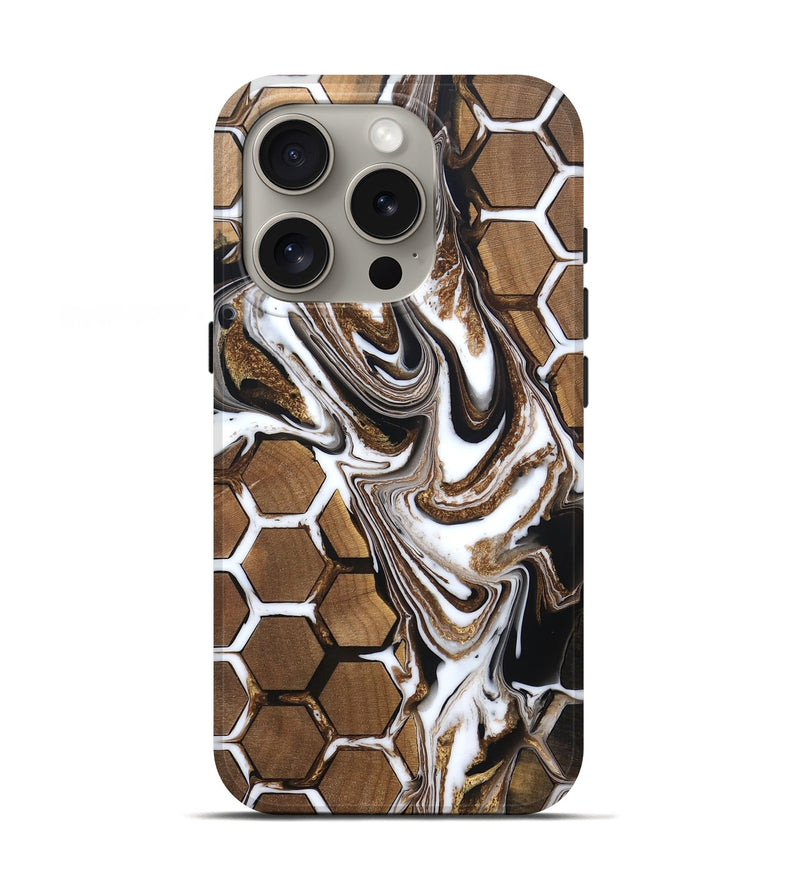 iPhone 16 Pro Wood Live Edge Phone Case - Jodi (Pattern, 832691)