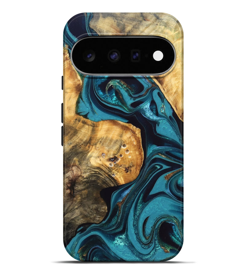 Pixel 11 Pro XL Wood Live Edge Phone Case - Elaina (Blue, 832692)