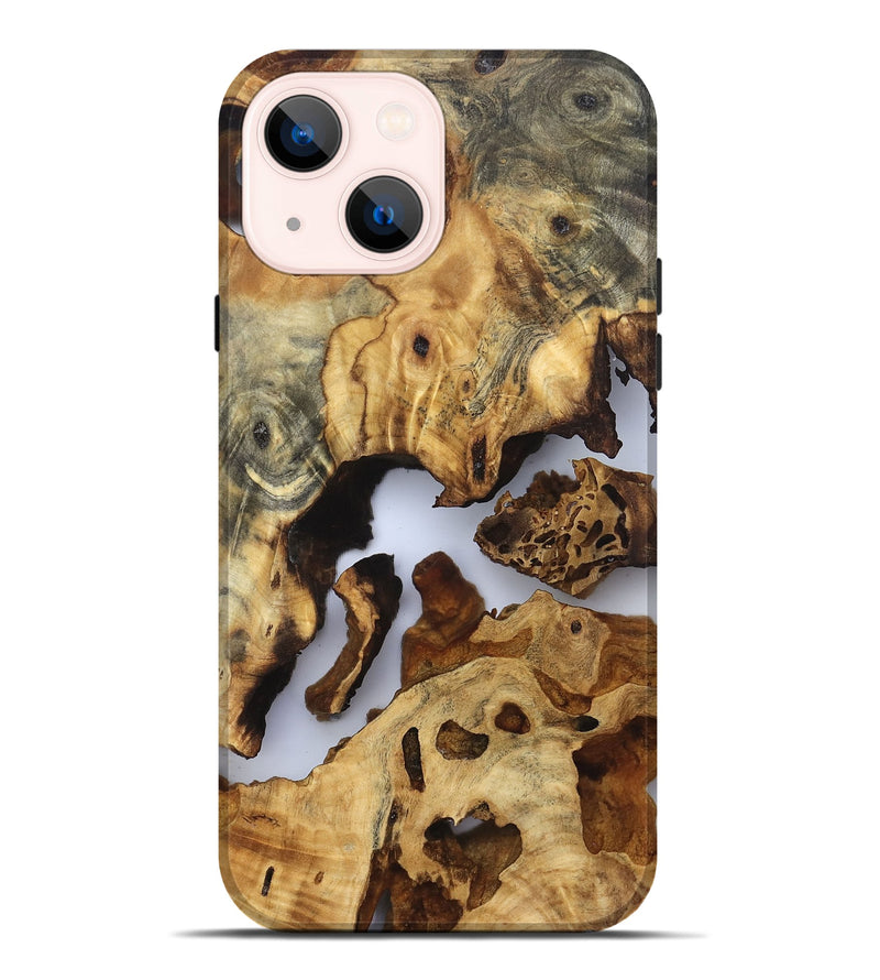 iPhone 14 Plus Wood Live Edge Phone Case - Moriah (Clear, 832694)
