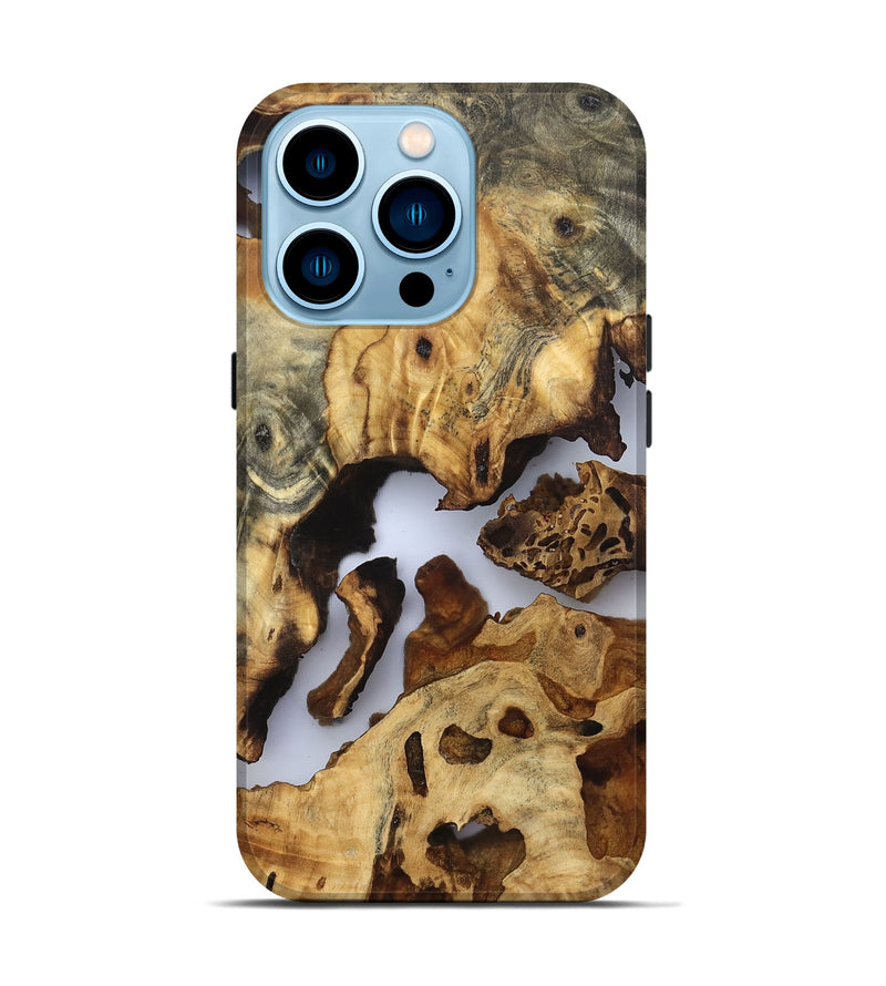iPhone 14 Pro Wood Live Edge Phone Case - Moriah (Clear, 832694)