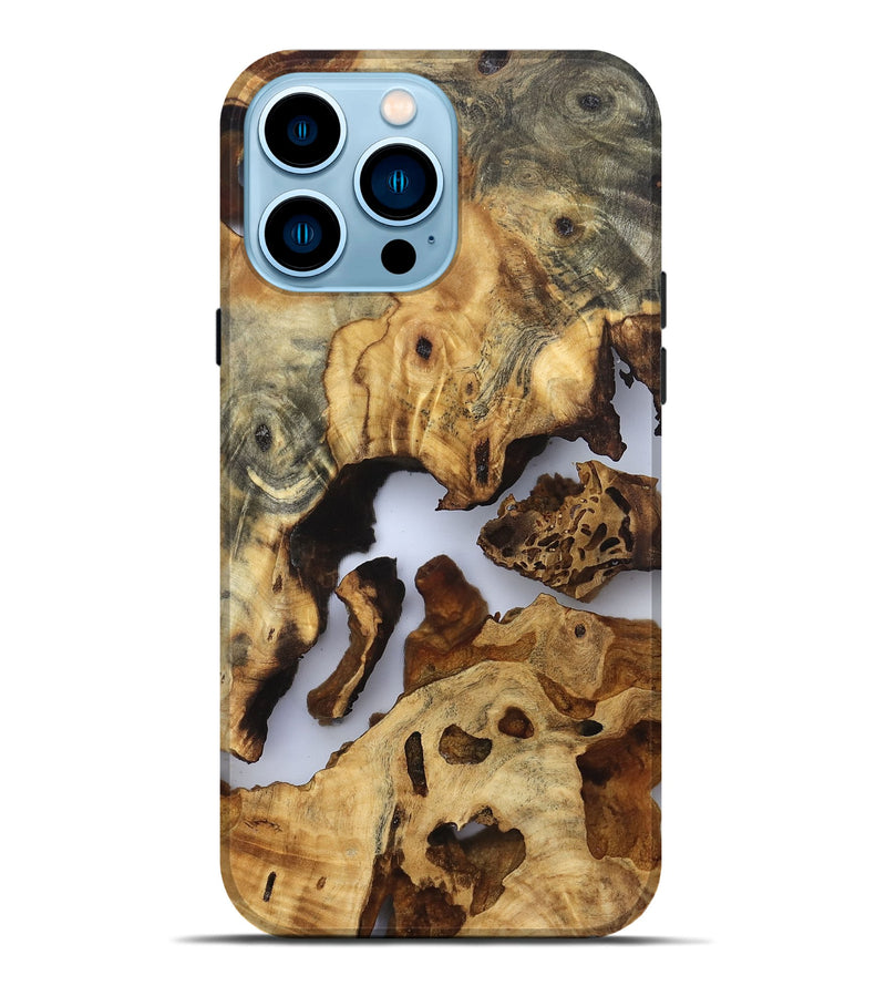 iPhone 14 Pro Max Wood Live Edge Phone Case - Moriah (Clear, 832694)