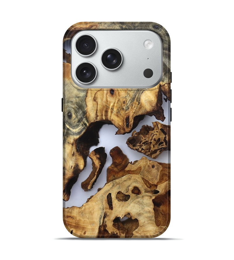 iPhone 18 Pro Wood Live Edge Phone Case - Moriah (Clear, 832694)