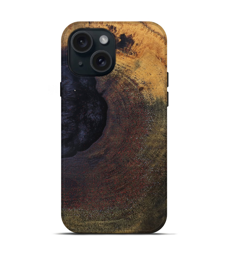 iPhone 15 Wood Live Edge Phone Case - Candice (Solid Wood, 832696)